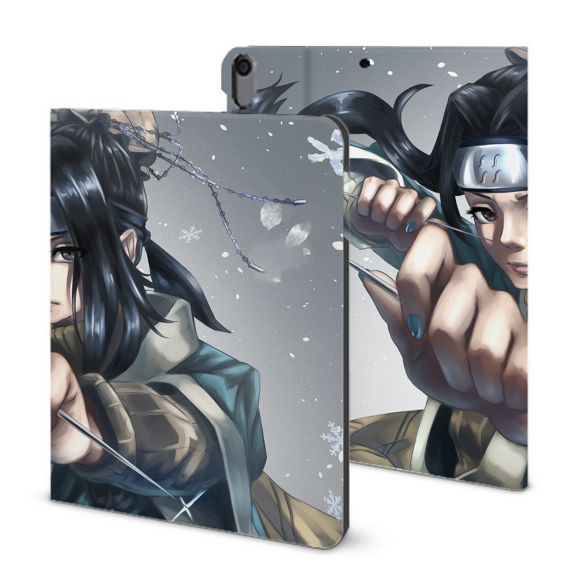 （画像用） NARUTO -ナルト- NARUTO -ナルト- 疾風伝 IPad ケース ブック型 PUレザー TPU 耐衝撃 軽量 薄型 ペン収納なし 全面保護 IPad 各モデル対応